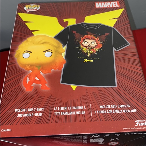 X-men dark Phoenix Funko pop and tee shirt sealed. - Picture 2 of 4